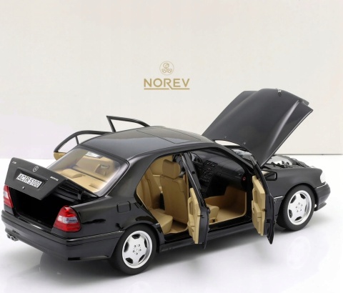 Mercedes-Benz C36 AMG W202 C-Class (1993) 183381 Norev 1:18 obsidian black