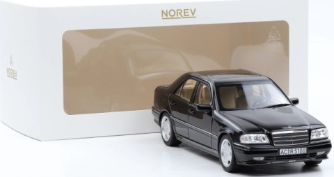 Mercedes-Benz C36 AMG W202 C-Class (1993) 183381 Norev 1:18 obsidian black
