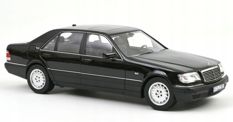Mercedes-Benz S600 W140 S-Class 1997 model 183045 Norev 1:18 obsidian black
