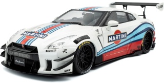 NISSAN GT-R (R35) LBWK Bodykit 2.0 2024 Martini Livery S1805819 Solido 1:18