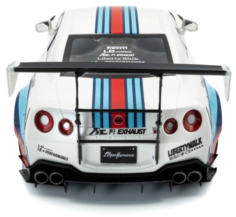 NISSAN GT-R (R35) LBWK Bodykit 2.0 2024 Martini Livery S1805819 Solido 1:18