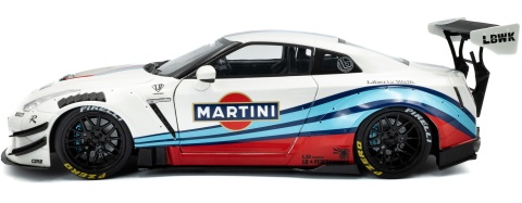 NISSAN GT-R (R35) LBWK Bodykit 2.0 2024 Martini Livery S1805819 Solido 1:18