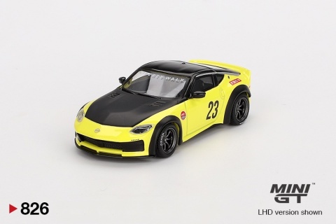 NISSAN Z LB NATION WORKS 2024 Ikazuchi Yellow MGT00826 MiniGT 1:64 żółty