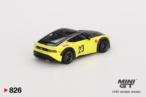 NISSAN Z LB NATION WORKS 2024 Ikazuchi Yellow MGT00826 MiniGT 1:64 żółty