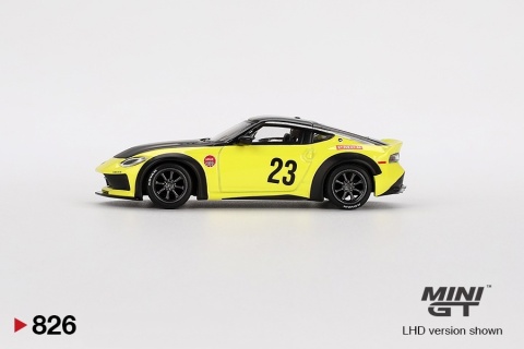 NISSAN Z LB NATION WORKS 2024 Ikazuchi Yellow MGT00826 MiniGT 1:64 żółty