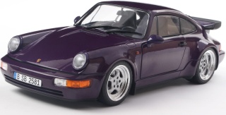 PORSCHE 911 (964) TURBO 1990 model S1803412 Solido 1:18 fioletowy