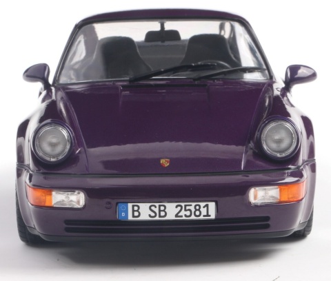 PORSCHE 911 (964) TURBO 1990 model S1803412 Solido 1:18 fioletowy