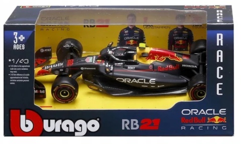 RB21 bolid F1 Red Bull 2025 Yuki Tsunoda Bahrain GP BBurago 1:43