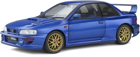 SUBARU IMPREZA 22B 1998 metal model S1807401 Solido 1:18 niebieski