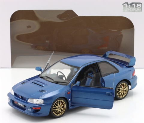 SUBARU IMPREZA 22B 1998 metal model S1807401 Solido 1:18 niebieski