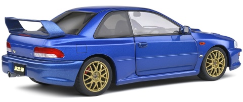 SUBARU IMPREZA 22B 1998 metal model S1807401 Solido 1:18 niebieski