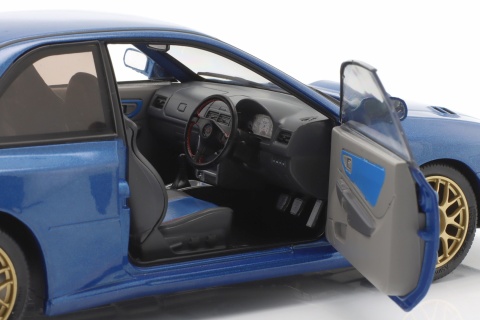 SUBARU IMPREZA 22B 1998 metal model S1807401 Solido 1:18 niebieski