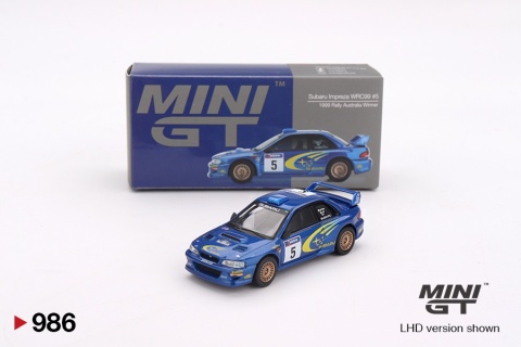SUBARU IMPREZA WRC99 #5 C.McRae Rajd Australii 1999 MGT00986-L MiniGT 1:64