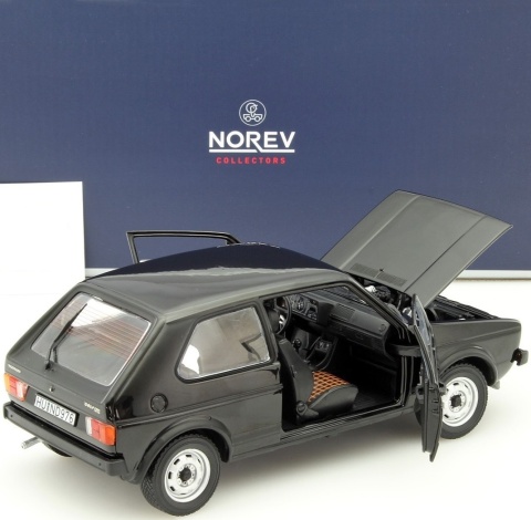 VW Volkswagen Golf I GTI (1976) model 188487 Norev 1:18 czarny