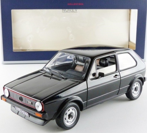 VW Volkswagen Golf I GTI (1976) model 188487 Norev 1:18 czarny