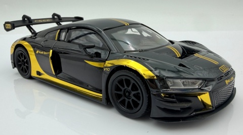 Audi R8 LMS GT3 model 1:24 Motormax 79208 czarny ze złotym Midnight Eclipse