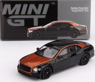 BENTLEY FLYING SPUR 2024 orange flame / onyx MGT00991 MiniGT 1:64