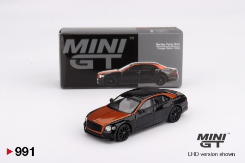BENTLEY FLYING SPUR 2024 orange flame / onyx MGT00991 MiniGT 1:64