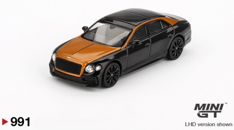 BENTLEY FLYING SPUR 2024 orange flame / onyx MGT00991 MiniGT 1:64