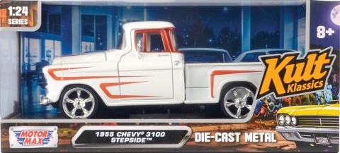 Chevrolet 3100 Stepside 1955 model 1:24 Motormax 79888 Kult Klassics