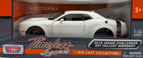 DODGE Challenger SRT Hellcat 1:24 Motormax 79350 biały