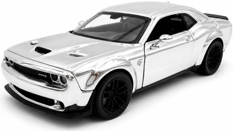 DODGE Challenger SRT Hellcat 2018 model 1:24 Motormax 79095 lustro chrom