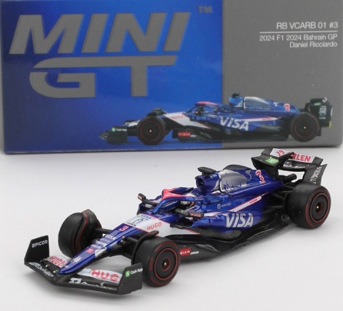 F1 RED BULL RACING VCARB #3 Ricciardo Bahrain GP 2024 MGT01006 MiniGT 1:64