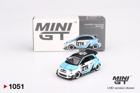 FIAT ABARTH 595 LB-WORKS x Abas Works IZTK 2024 MGT01051 MiniGT 1:64