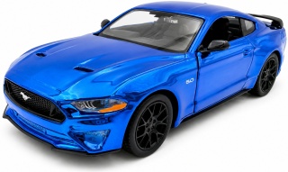 Ford MUSTANG GT 2018 model 1:24 Motormax 79083 custom WRAP niebieski chrom