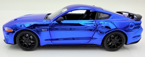Ford MUSTANG GT 2018 model 1:24 Motormax 79083 custom WRAP niebieski chrom