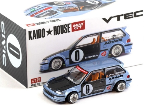 HONDA CIVIC (EF) KAIDO ROULETTE V1 1987 KHMG173 MiniGT 1:64
