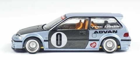 HONDA CIVIC (EF) KAIDO ROULETTE V1 1987 KHMG173 MiniGT 1:64