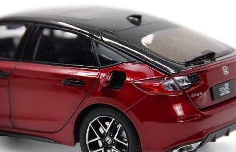 Honda Civic Hatchback 2023 11 generacja model 5541R Paudi 1:18 bordowy