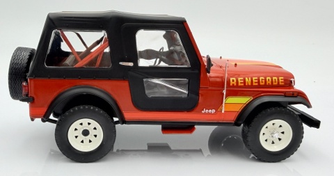 JEEP CJ-7 Renegade 1980 model WB124267 METAL WhiteBox 1:24 czerwony
