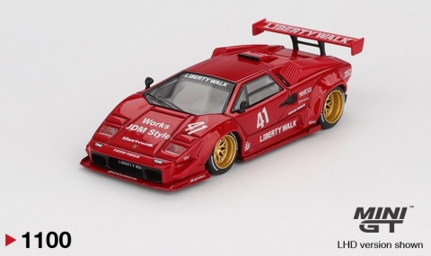 LAMBORGHINI COUNTACH LB-Works 2025 MGT01100 MiniGT 1:64 czerwony