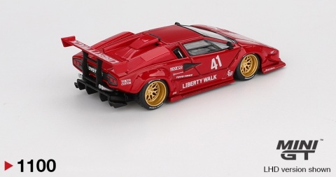 LAMBORGHINI COUNTACH LB-Works 2025 MGT01100 MiniGT 1:64 czerwony