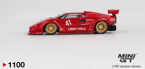 LAMBORGHINI COUNTACH LB-Works 2025 MGT01100 MiniGT 1:64 czerwony