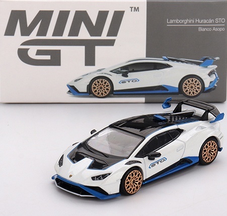 LAMBORGHINI HURACAN STO 2023 bianco asopo MGT00788 MiniGT 1:64