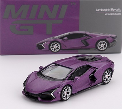 LAMBORGHINI REVUELTO 2024 Viola 30th Matte MGT01121 MiniGT 1:64
