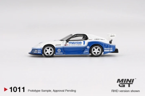 MAZDA RX-7 LB-Super Silhouette IMSA MGT01011 MiniGT 1:64 biały / niebieski