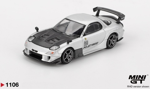 MAZDA RX-7 RE-Amemiya 2004 MGT01106 MiniGT 1:64 srebrny metalizowany