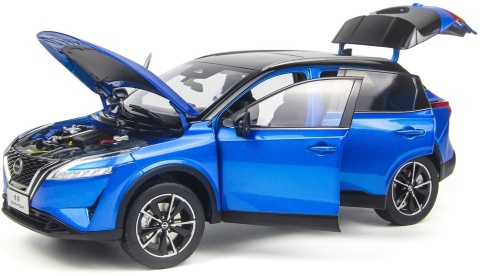 Nissan Qashqai (2023) III generacja model 5548BL Paudi 1:18 niebieski