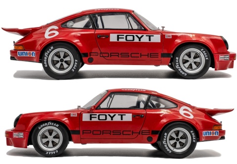 PORSCHE 911 CARRERA RS 3.0 #6 Foyt IROC Daytona 1974 S1810704 Solido 1:18