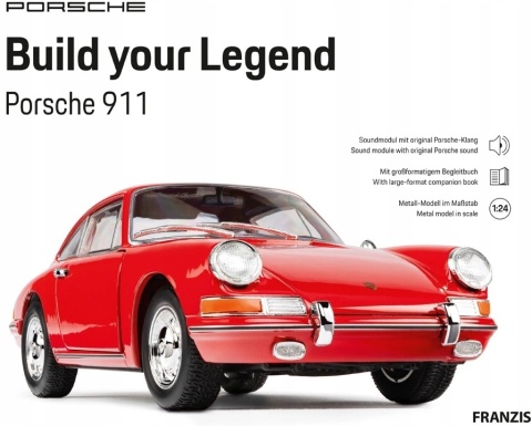 Porsche 911 (901) zbuduj legendarne Porsche 1:24 model do składania FRANZIS