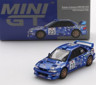 SUBARU IMPREZA WRC99 #23 T.Arai Rajd Akropolu 2000 MGT01078 MiniGT 1:64