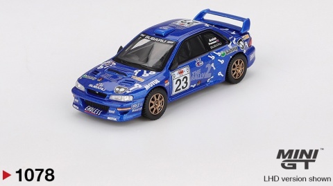 SUBARU IMPREZA WRC99 #23 T.Arai Rajd Akropolu 2000 MGT01078 MiniGT 1:64