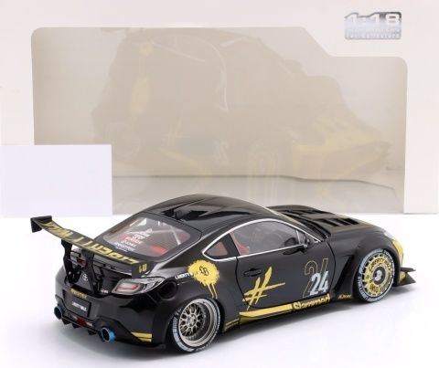 Toyota GR86 LBWK Body Kit 2024 model S1813603 Solido 1:18 czarny ze złotym