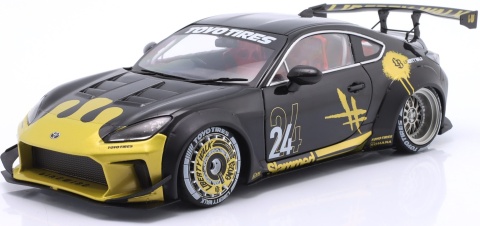 Toyota GR86 LBWK Body Kit 2024 model S1813603 Solido 1:18 czarny ze złotym