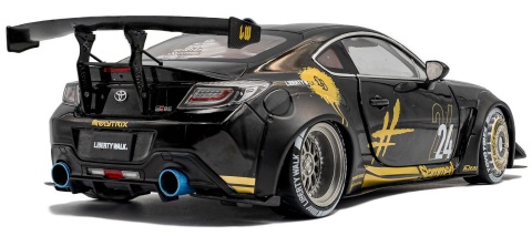 Toyota GR86 LBWK Body Kit 2024 model S1813603 Solido 1:18 czarny ze złotym