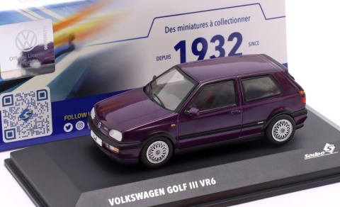 VOLKSWAGEN GOLF III VR6 1994 Lila metallic S4316402 Solido 1:43
